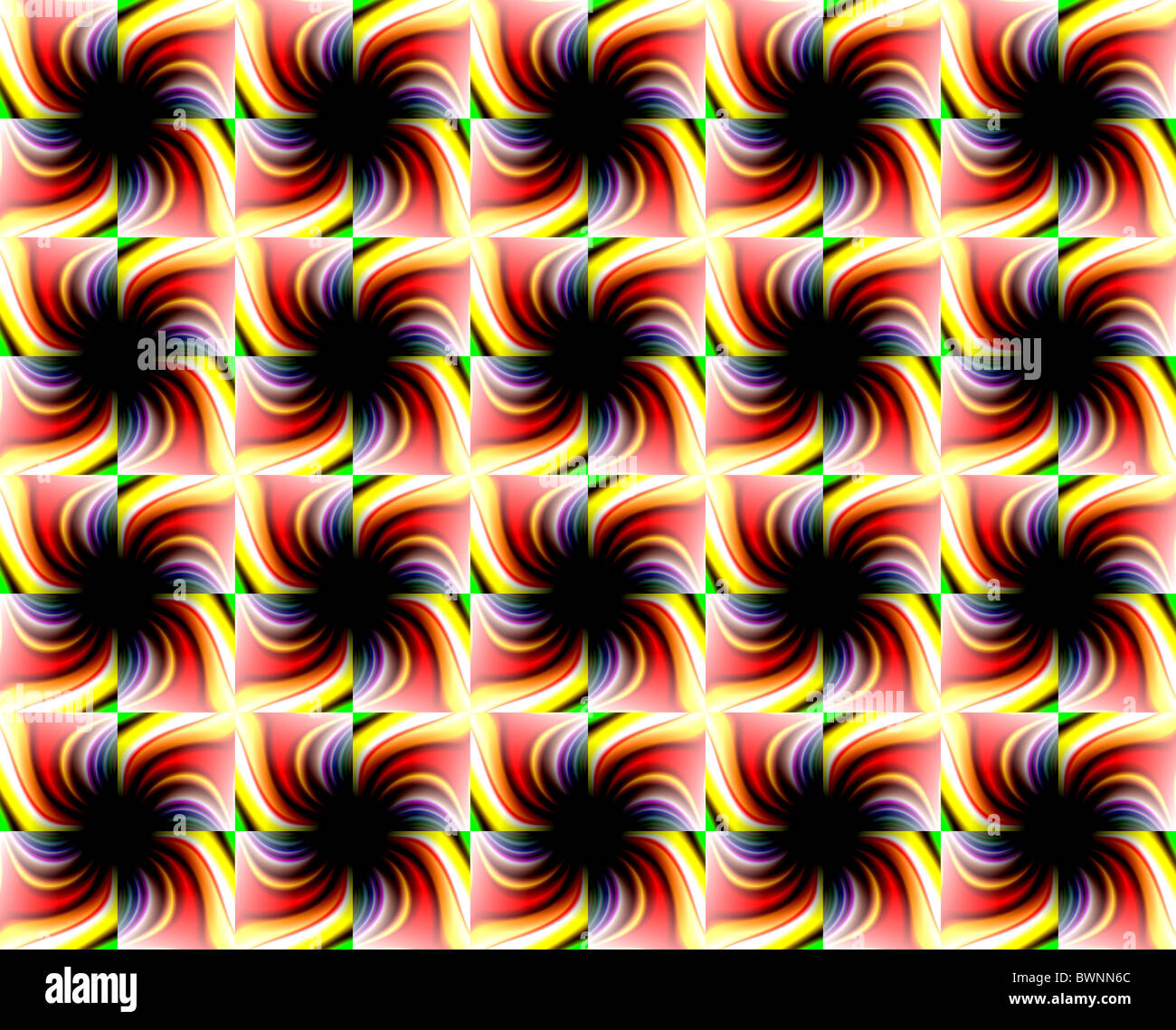 Caratteristiche geometriche del motivo decoratore da varicolored piazze Foto Stock
