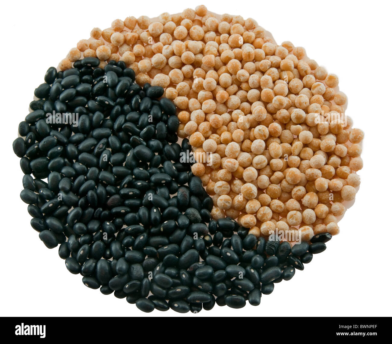 La foto di yin e yan simbolo Foto Stock