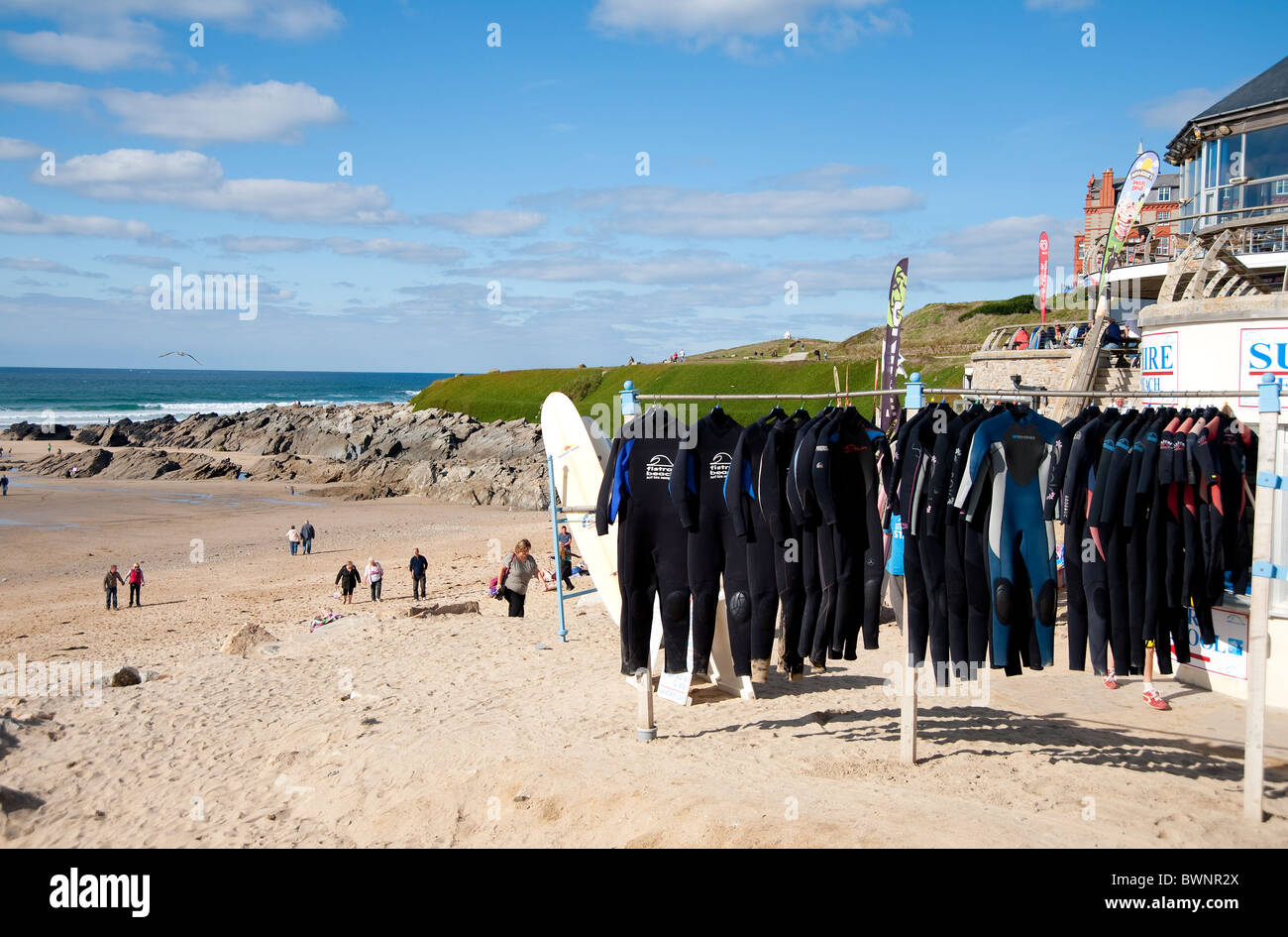 Muta, Fistral Beach, Newquay, Cornwall, Regno Unito Foto Stock