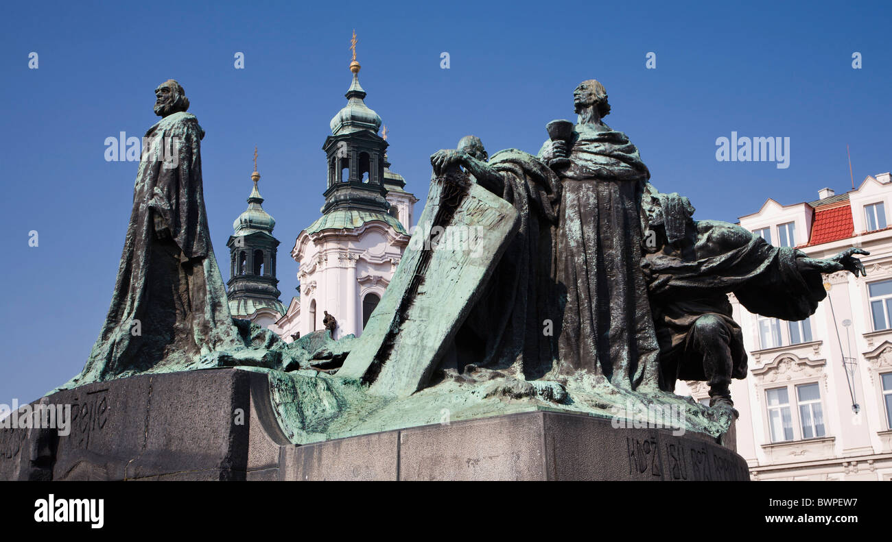 Praga - Jan Hus landmark da Jan Kotera,1915 Foto Stock