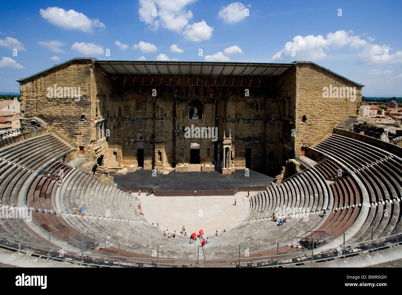 Francia Europa Città di arancia teatro romano patrimonio mondiale UNESCO romani di architettura antica storica mondiale Foto Stock