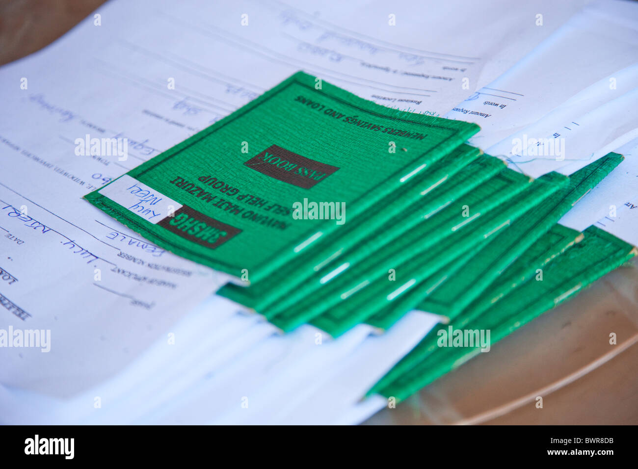 Mayuno Maji Mazuri prestiti di microfinanza, Mathare slum, Nairobi, Kenia Foto Stock