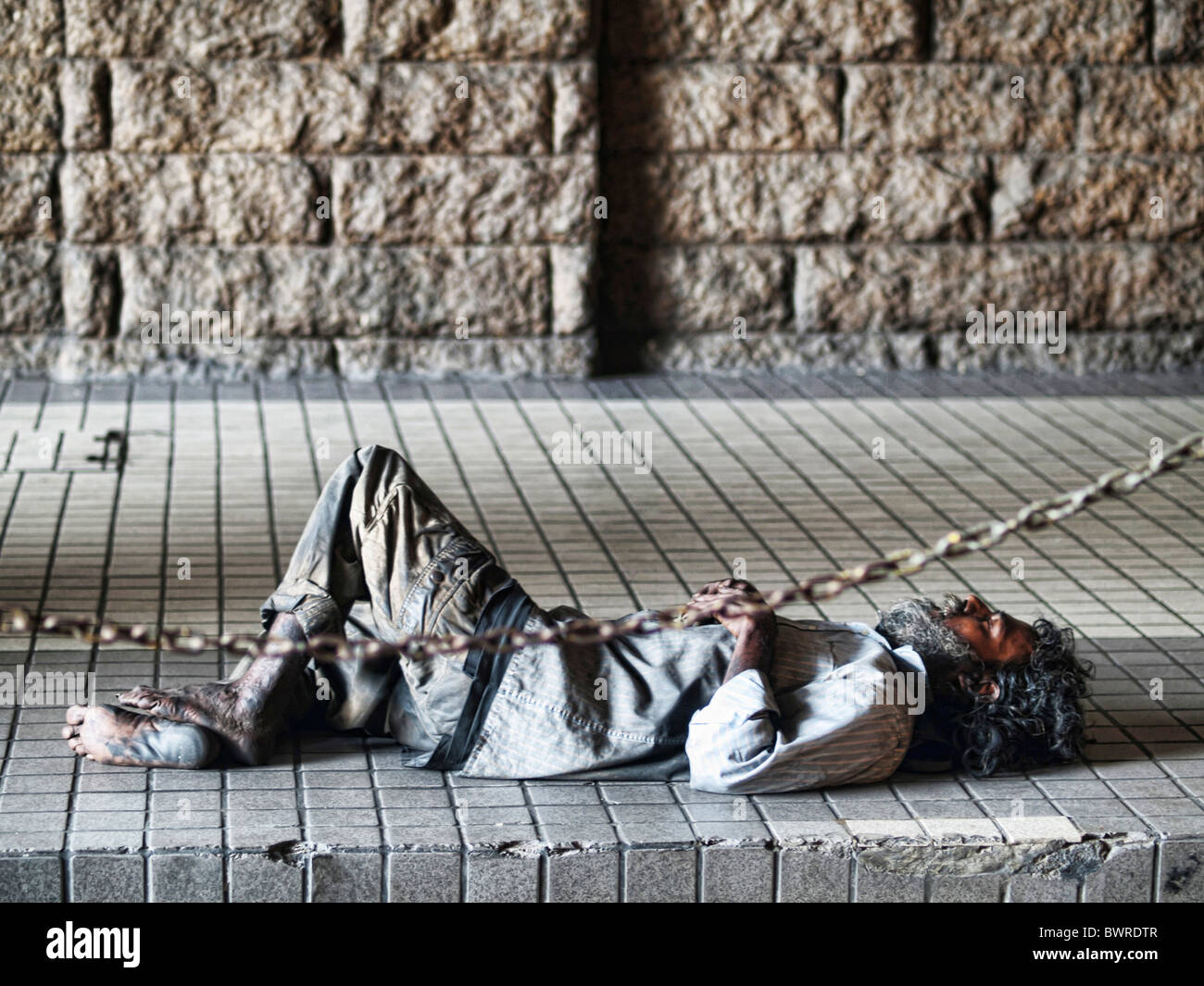 Senzatetto Foto Stock