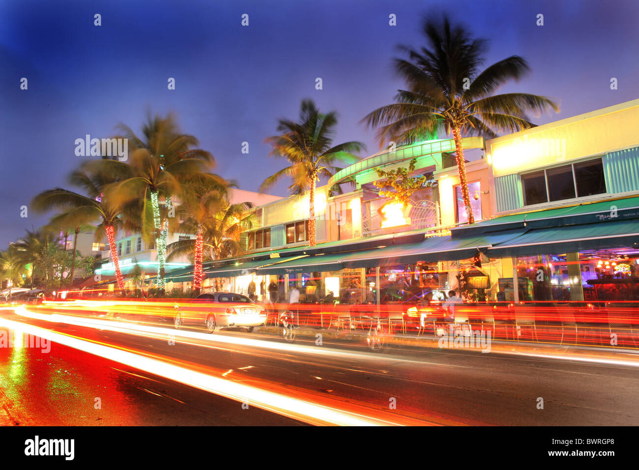 USA America Stati Uniti nord america Miami South Beach Art Deco district all'aperto all'aperto al di fuori archita Foto Stock