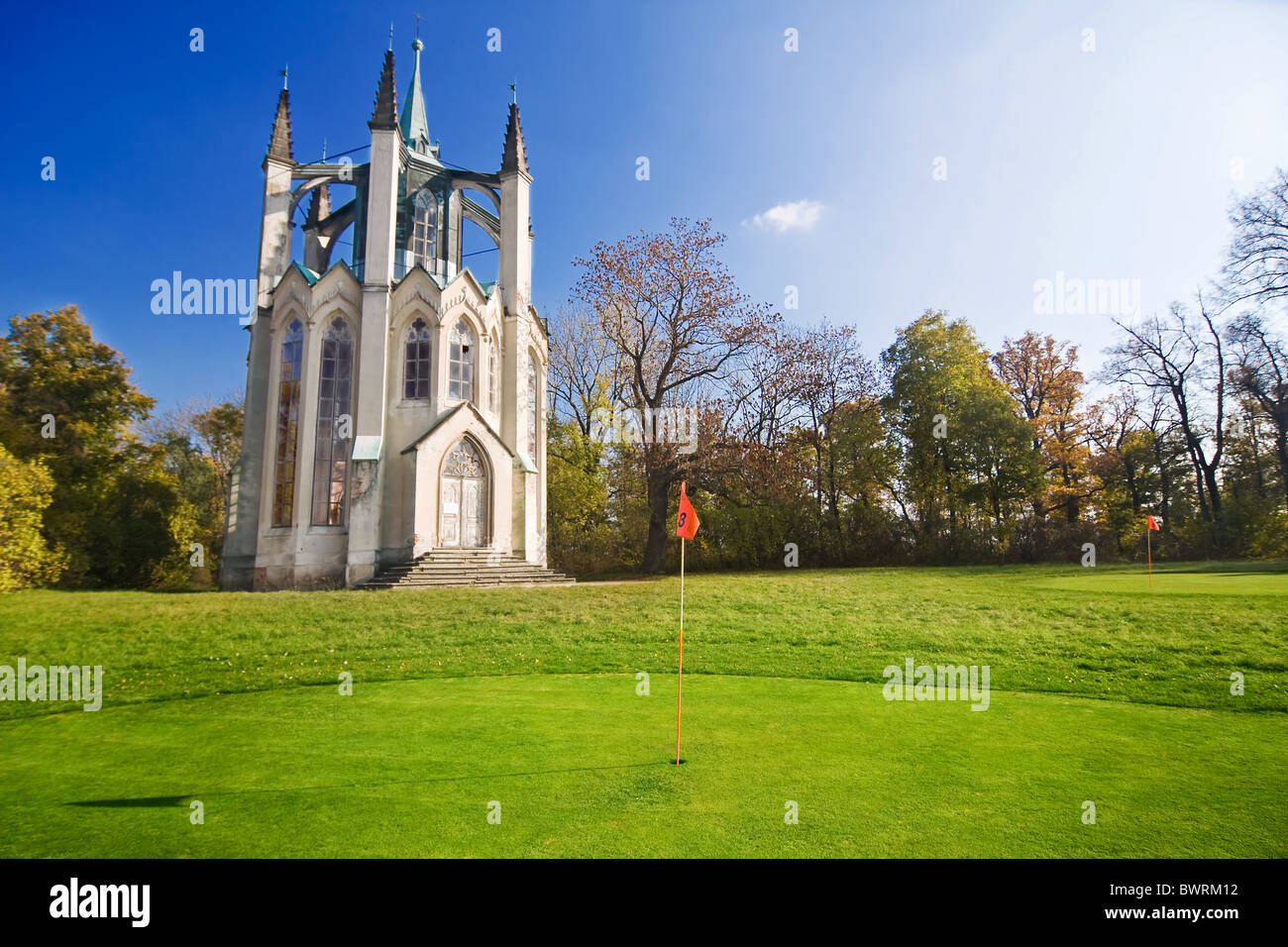 Il campo da golf di Krasny Dvur - Repubblica Ceca Foto Stock