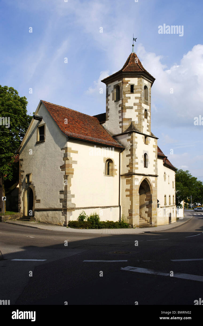 Infermeria cappella Heilig Geist, Santo Spirito, Crailsheim, Baden-Wuerttemberg, Germania, Europa Foto Stock