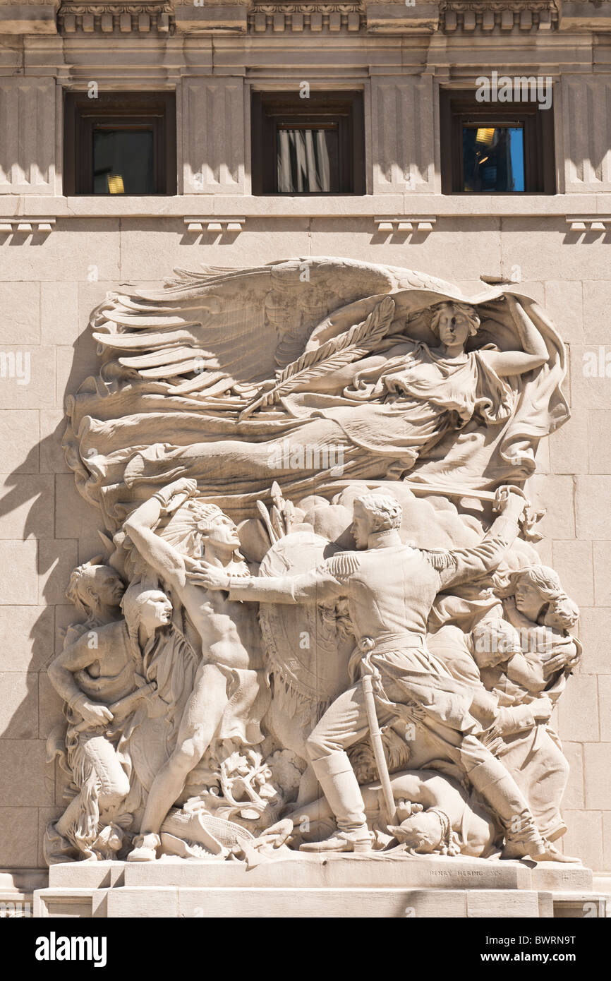 Michigan Avenue Bridge Casa di gara particolare, Chicago, Illinois Foto Stock