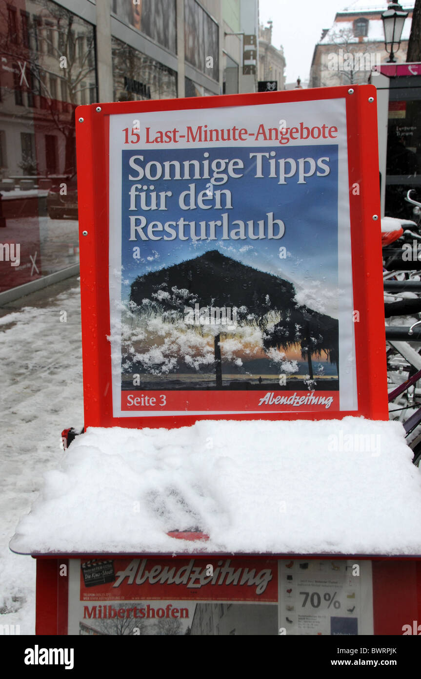 Offerte last minute in primavera nevoso Foto Stock