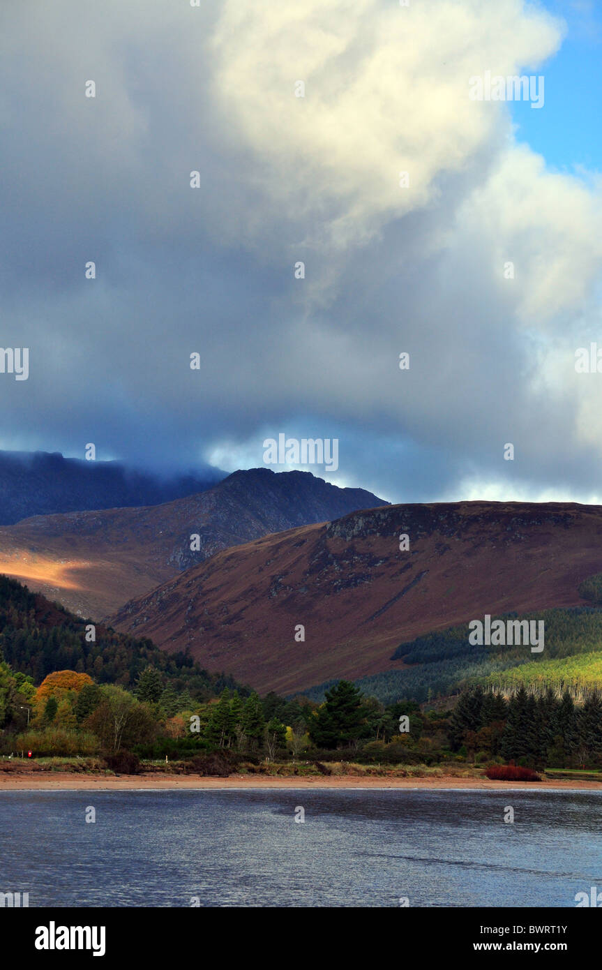Montagne da Brodick, Arran, Scotland, Regno Unito. Foto Stock