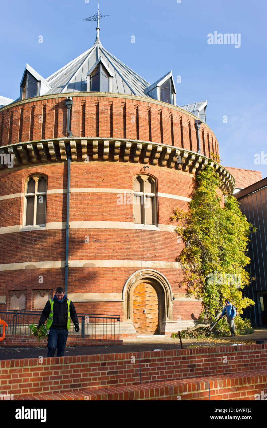 Shakespeare Memorial Theatre prima della riapertura nel mese di novembre 2010 Foto Stock