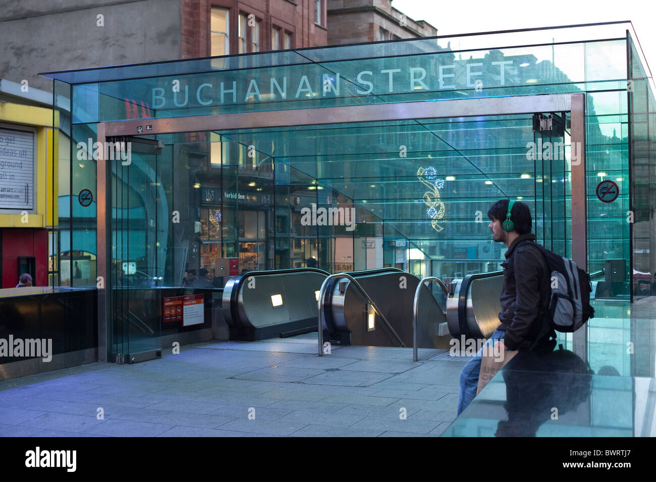 Buchanan Street Stazione Metropolitana di Glasgow Foto Stock