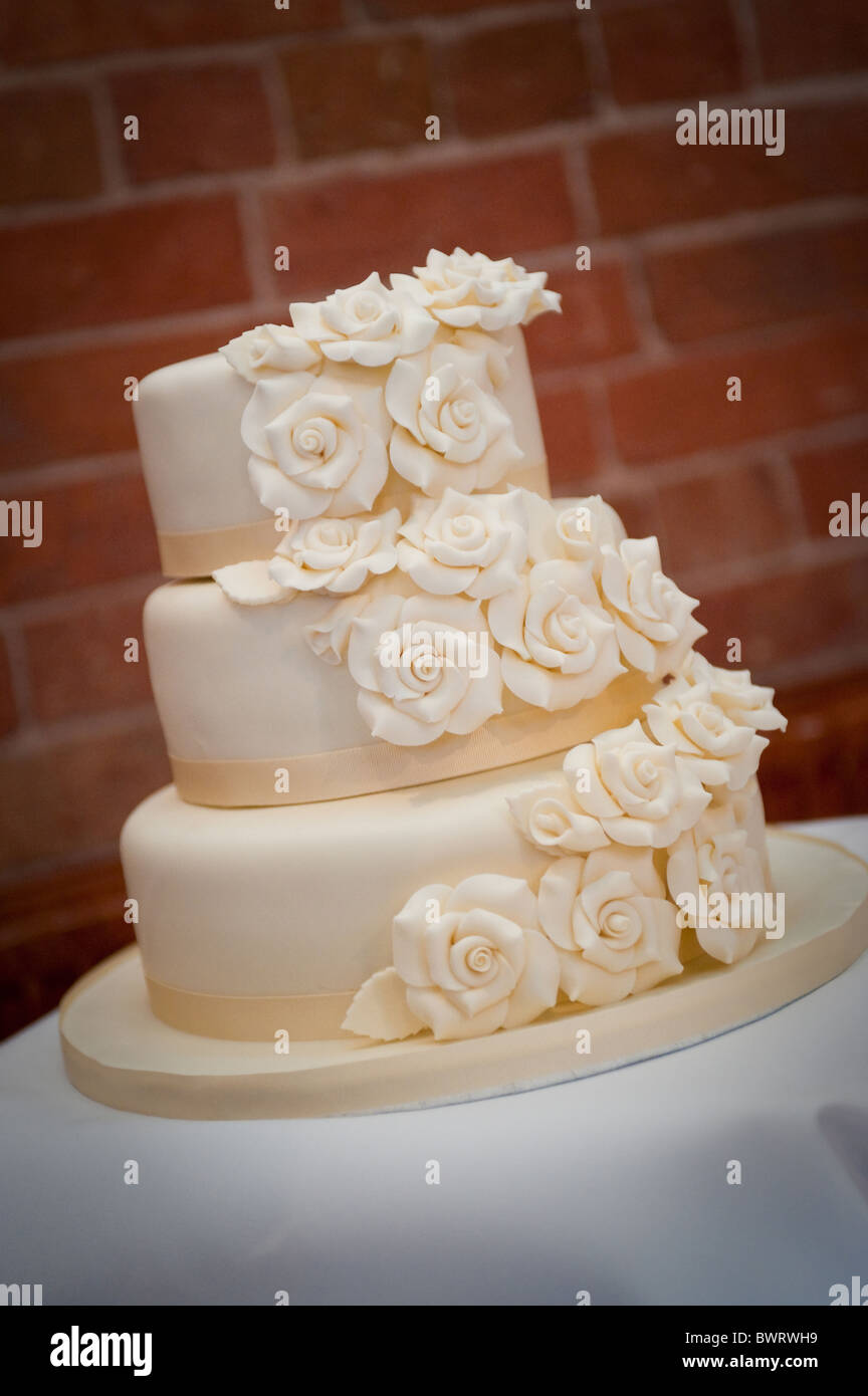 torta di cerimonia nuziale Foto Stock