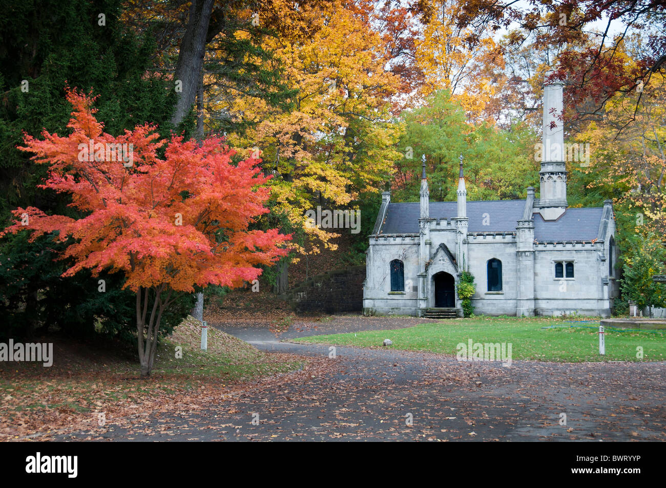 Mount Hope Cemetery in Rochester New York STATI UNITI D'AMERICA Foto Stock