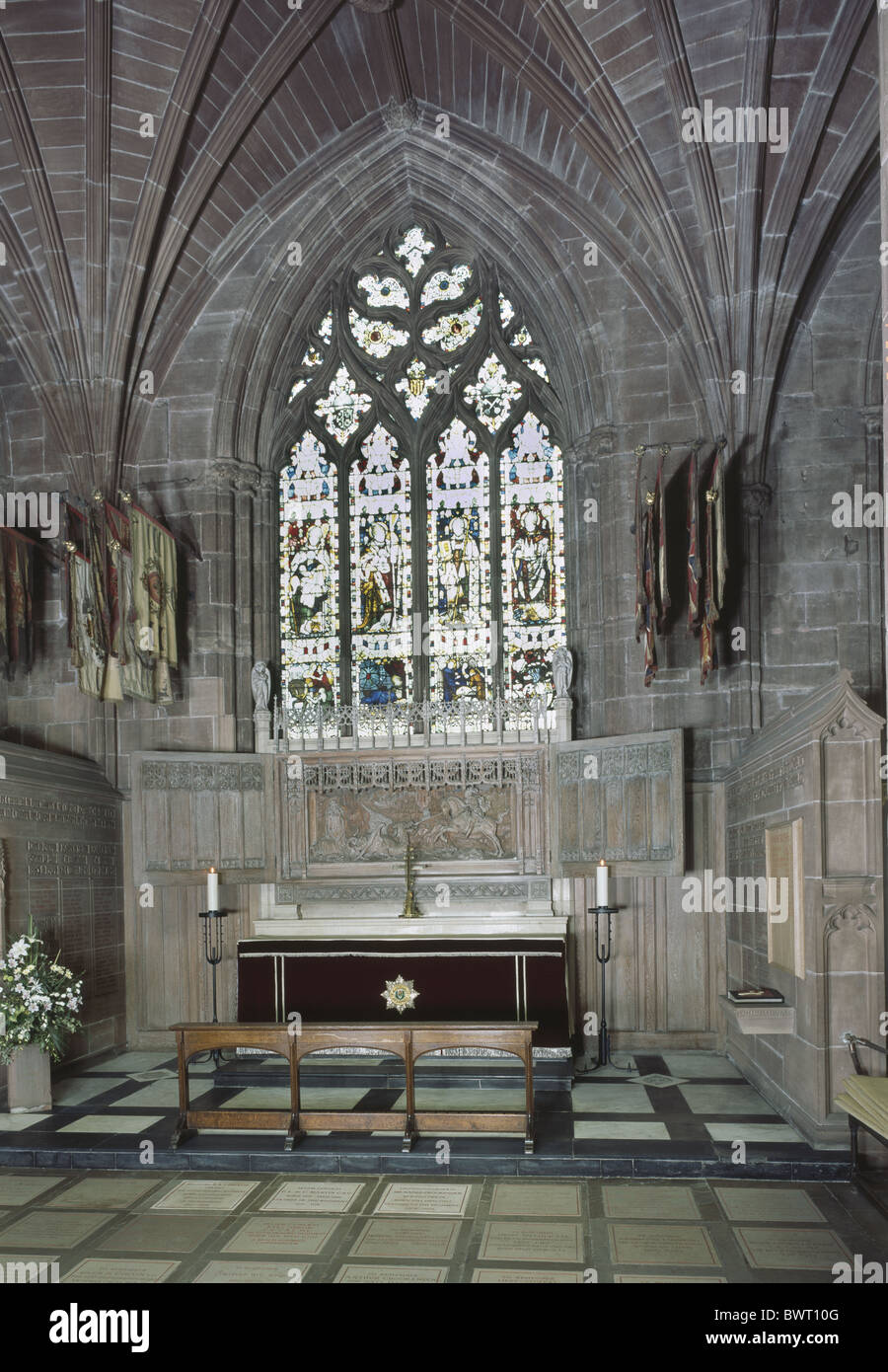 Chester Cathedral la Cappella di San Giorgio Foto Stock