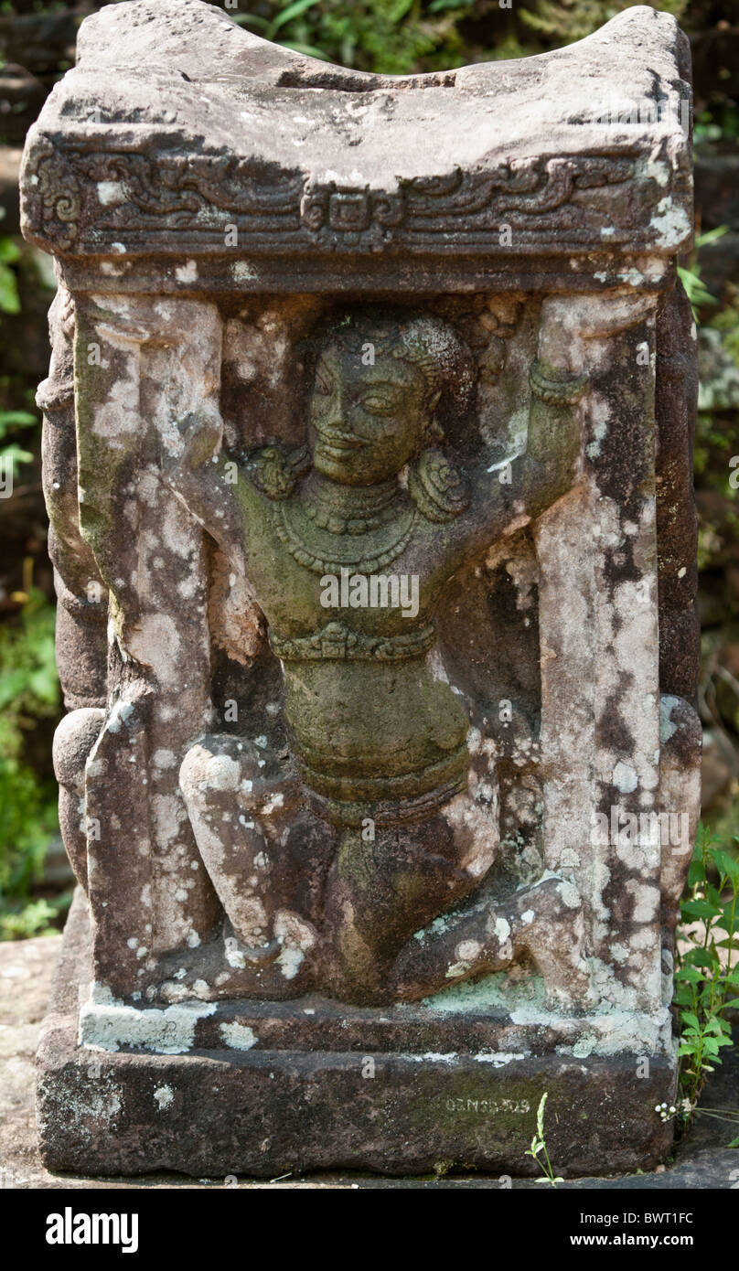 Scultura di un dio indù al mio figlio complesso tempio in Viet Nam Foto Stock