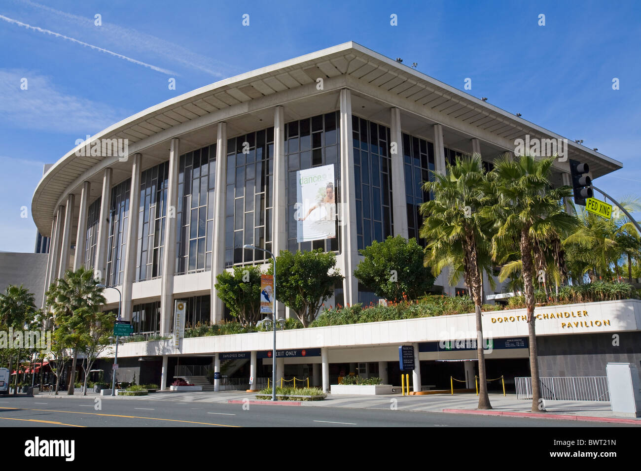 Dorothy Chandler Pavilion di Los Angeles Music Center, Grand Avenue, il centro cittadino di Los Angeles, California, Stati Uniti d'America Foto Stock