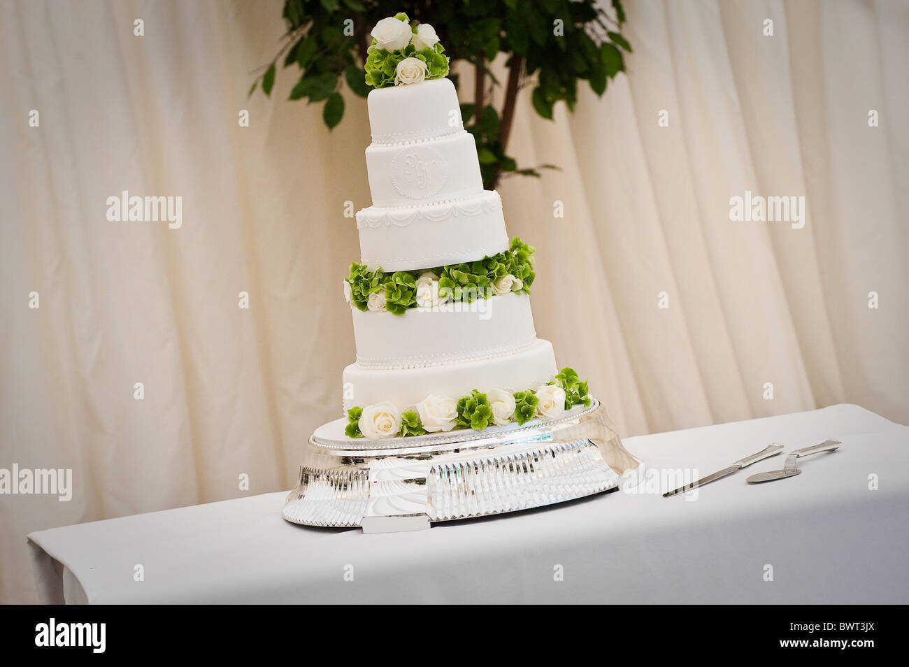 torta di cerimonia nuziale Foto Stock