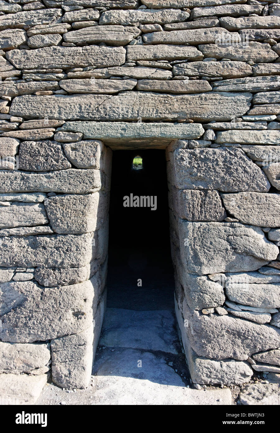 Porta di Gallarus Oratorio, la penisola di Dingle, nella contea di kerry, munster, irlanda. Foto Stock