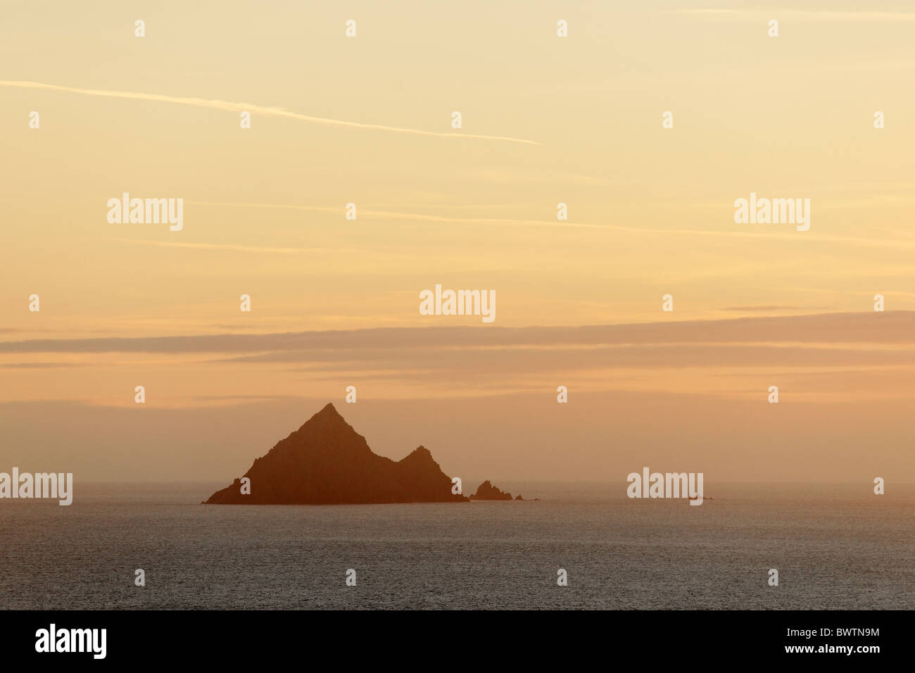 Inishtearaght, la più occidentale delle isole Blasket, nella contea di kerry, munster, irlanda. Foto Stock