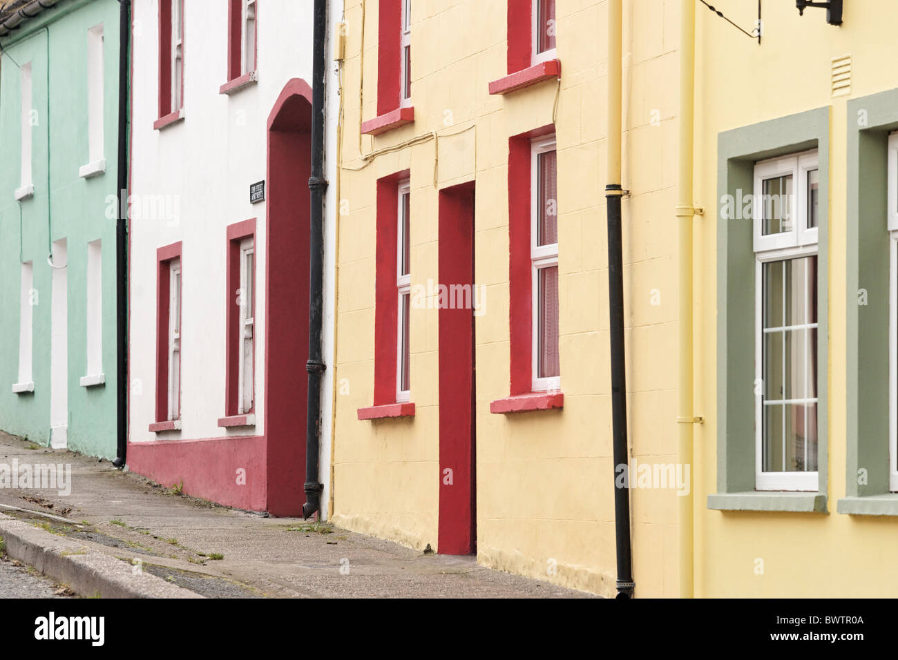 John Street Apartments, John Street, Dingle, nella contea di kerry, munster, irlanda. Foto Stock