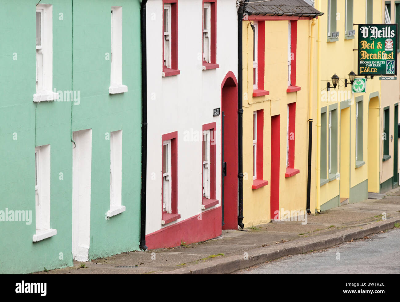 John Street Apartments, John Street, Dingle, nella contea di kerry, munster, irlanda. Foto Stock