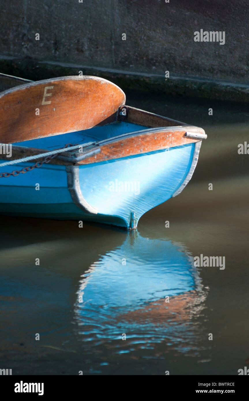 Barche sul fiume in Oxford. Inghilterra Foto Stock