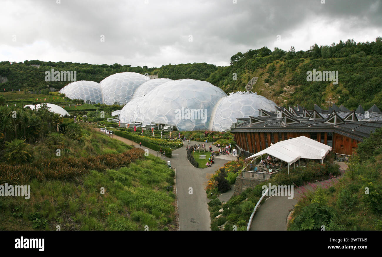 Il Progetto Eden è un attrazione turistica in Cornovaglia, England, Regno Unito Regno Unito Foto Stock