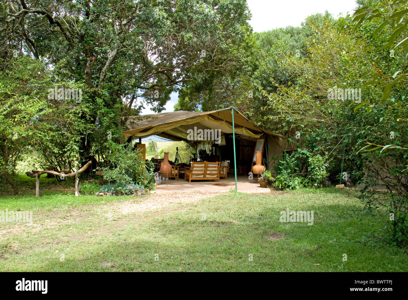 Masai Mara Camp lounge Foto Stock
