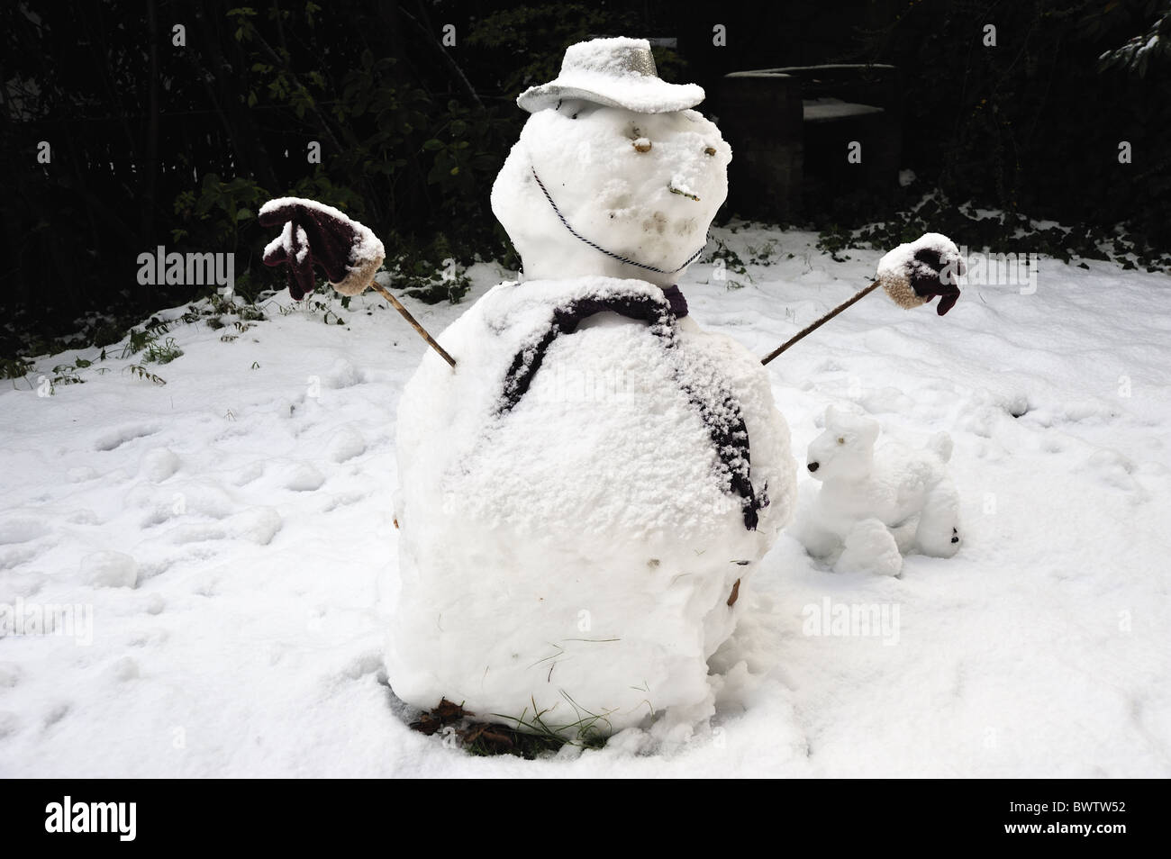 Pupazzo di neve Foto Stock