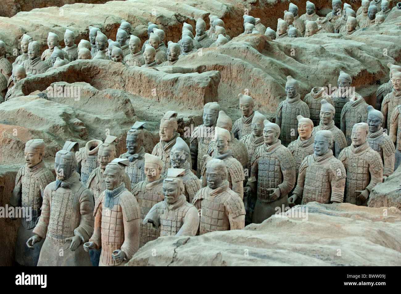 Esercito di Terracotta, Xi'an, Cina Foto Stock