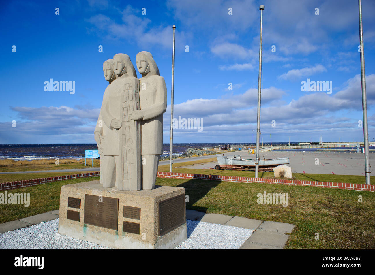 Disastro escuminac monumento escuminac monumento dei pescatori Foto Stock