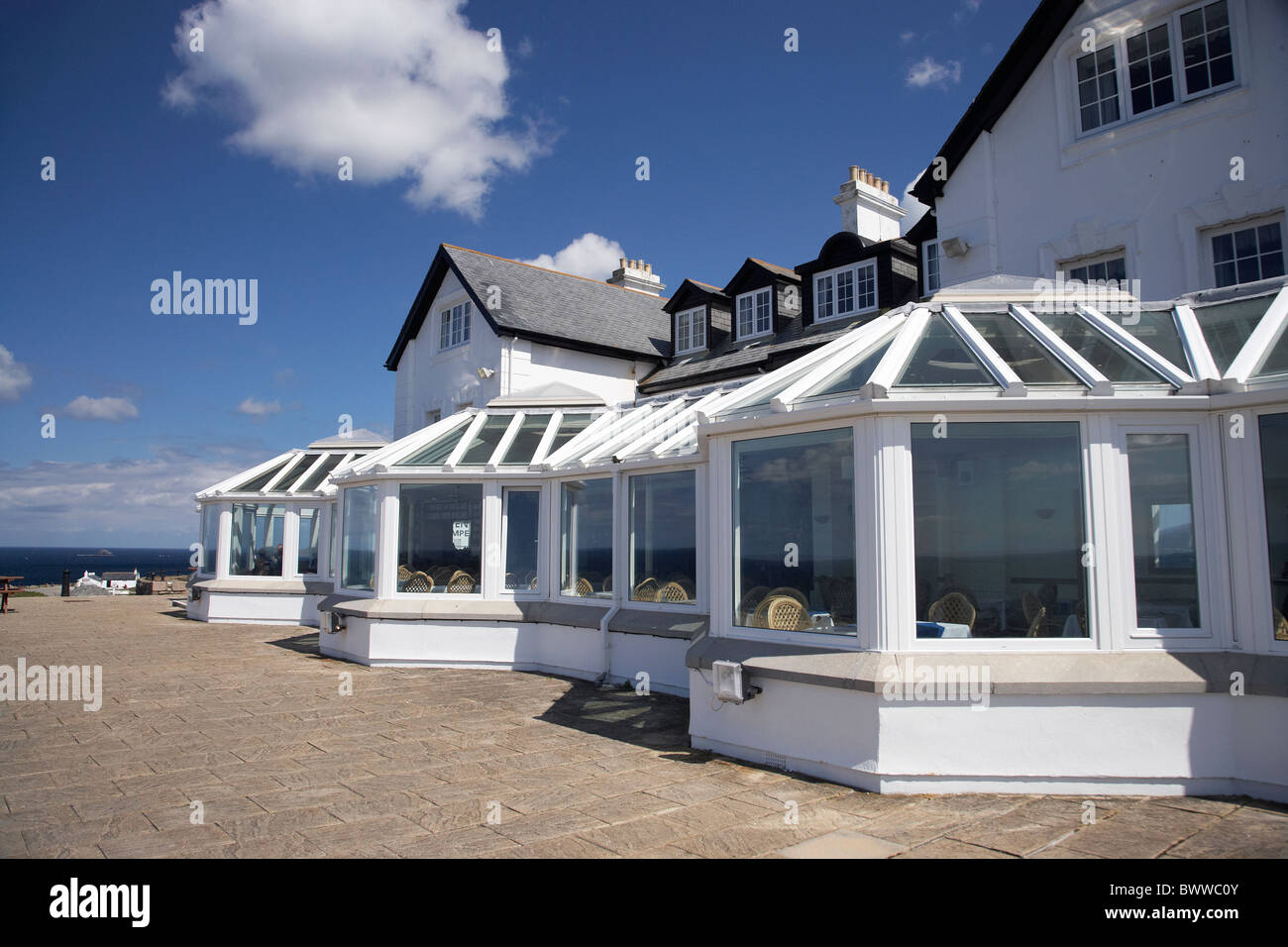 Land's End Hotel, Land's End, Cornwall, England, Regno Unito Foto Stock