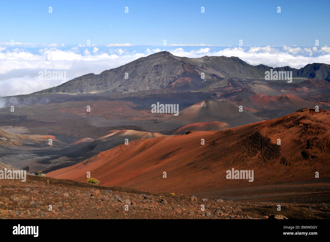 Il Cratere Haleakala, Maui, Hiwaii Foto Stock