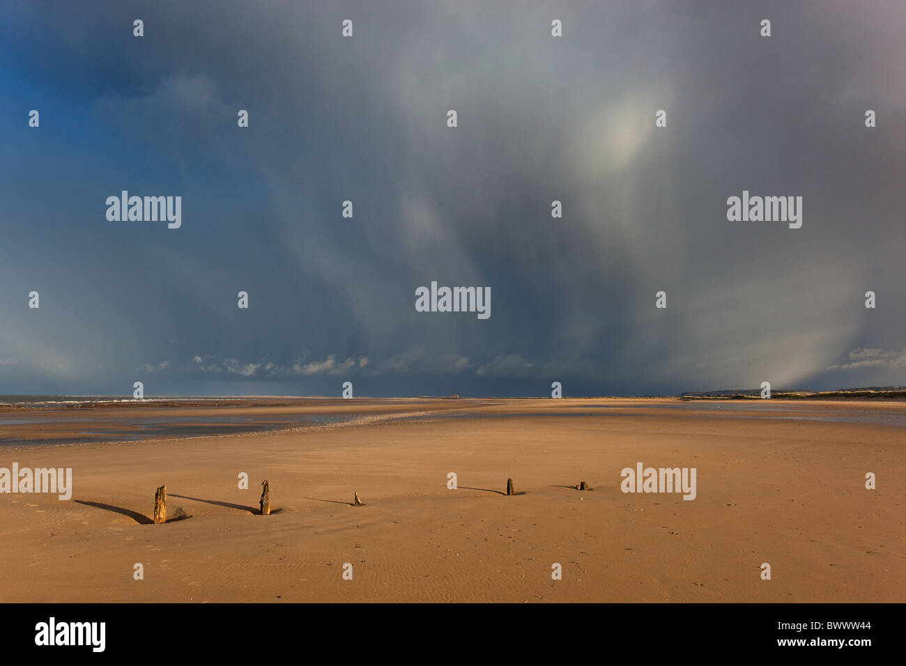 Spiaggia Titchwell Norfolk parte della RSPB Riserva Naturale Foto Stock
