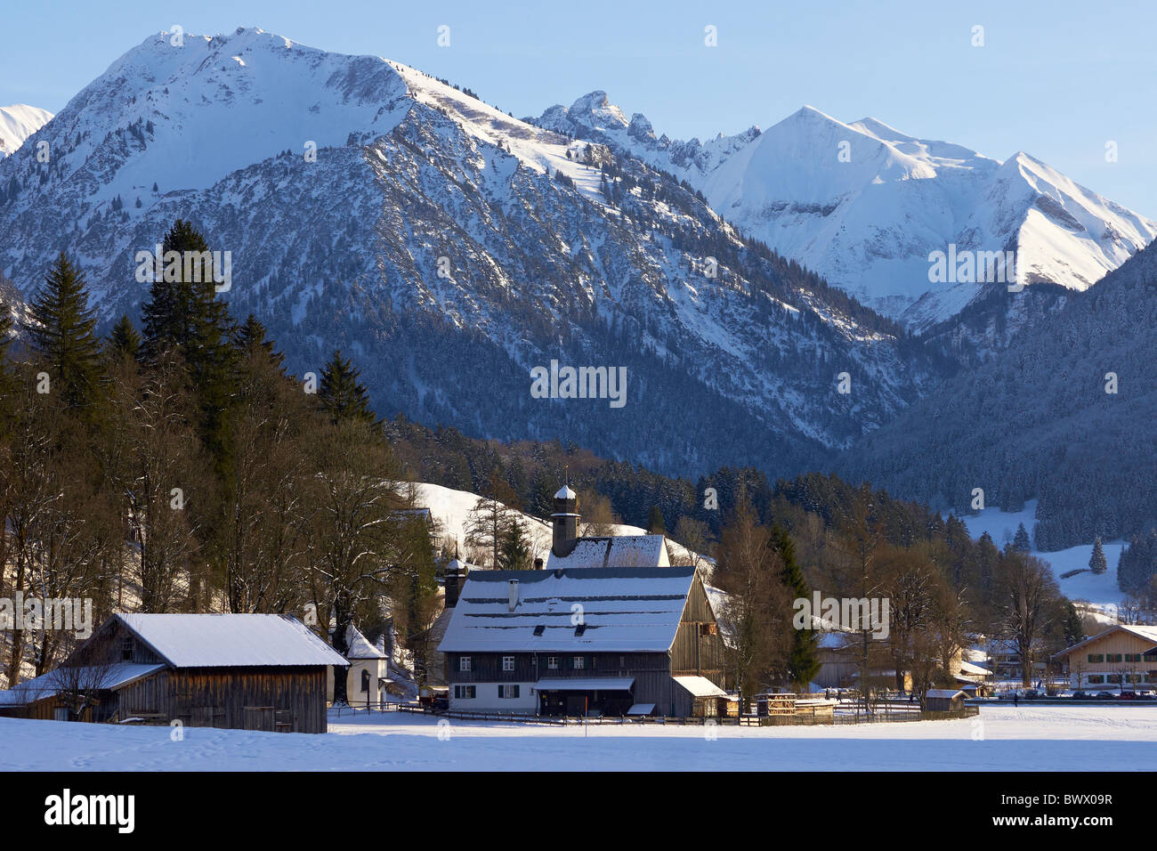 Loreto villaggio vicino a Oberstdorf Foto Stock
