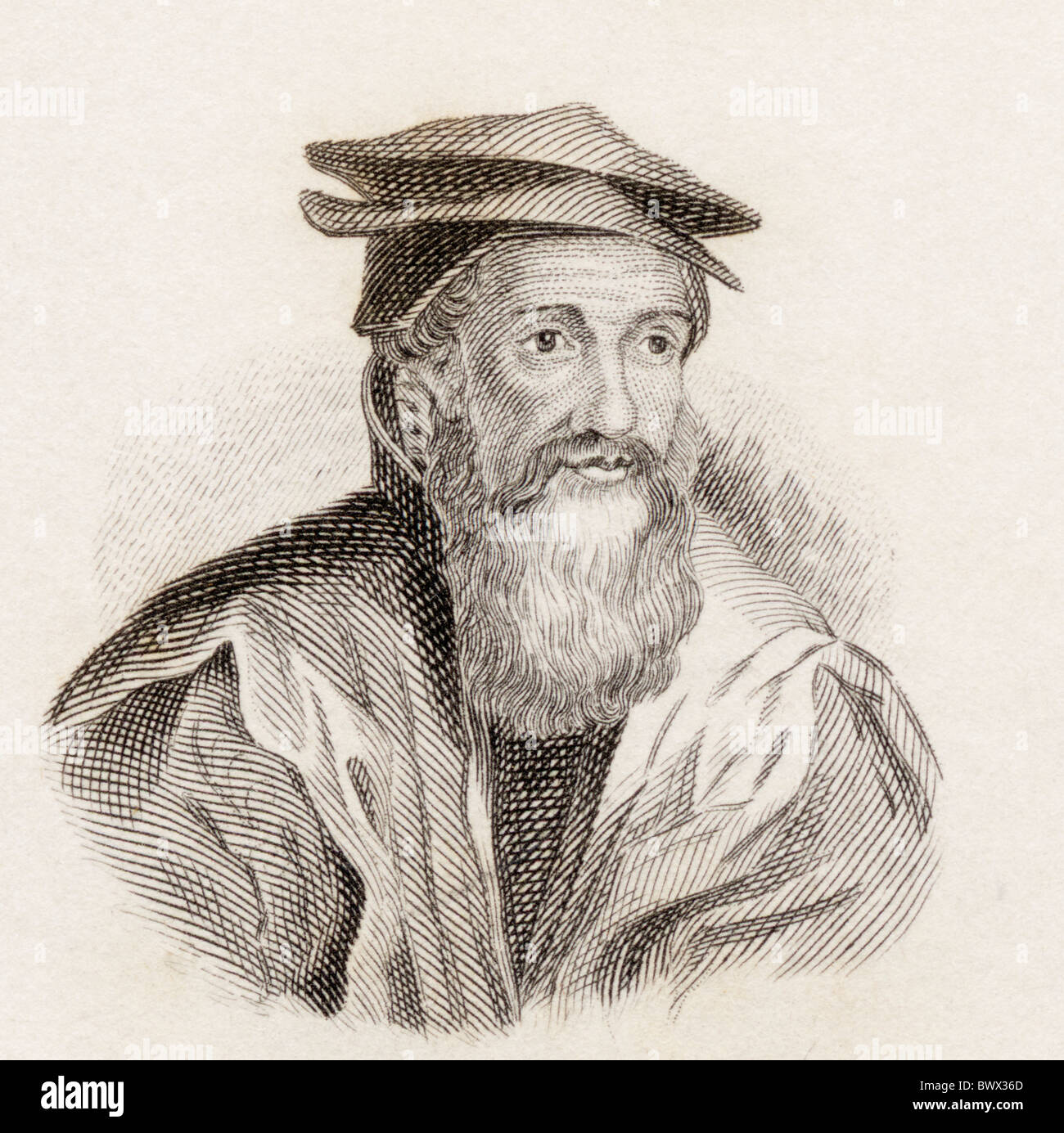 Konrad Gessner, 1516 a 1565. Il naturalista svizzero e bibliographer. Foto Stock