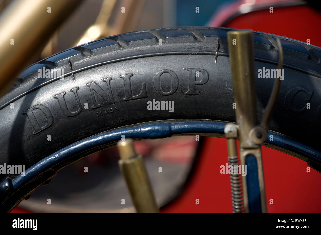 Vintage dunlop pneumatici per auto Foto Stock