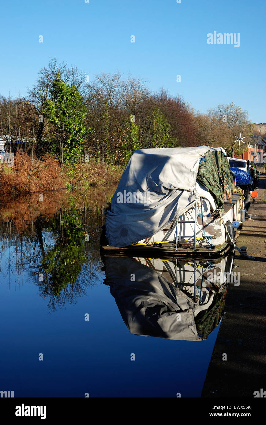 La riflessione sul canale Inghilterra Nottingham Regno Unito Foto Stock
