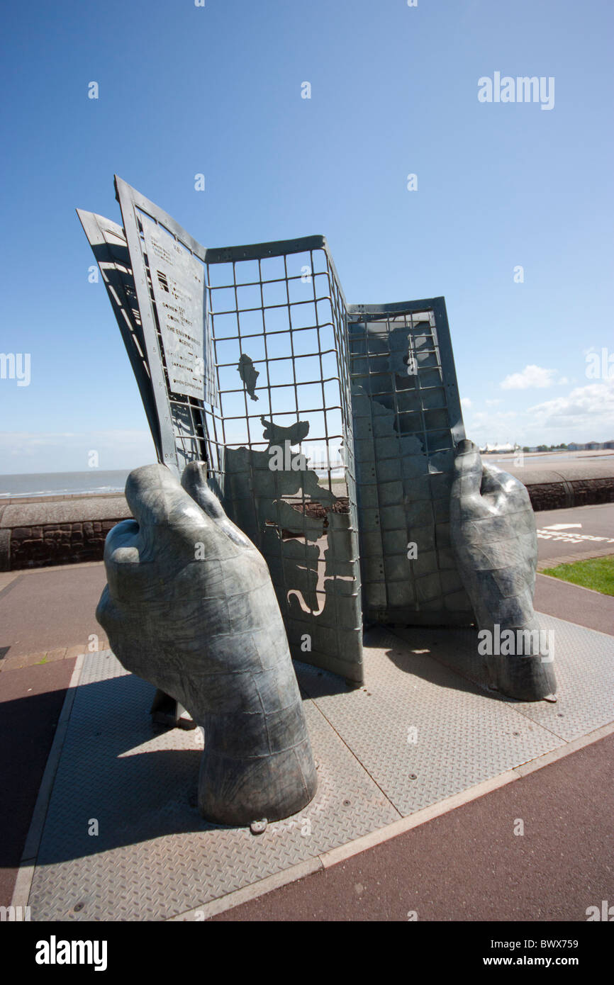 Opera d'arte South Western a piedi Minehead Somerset REGNO UNITO Europa Foto Stock