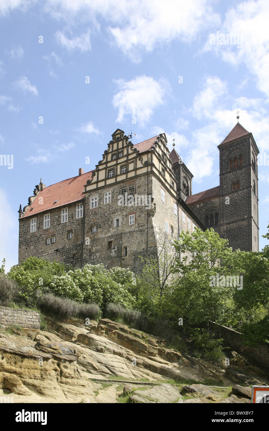 Castello di Quedlinburg Foto Stock
