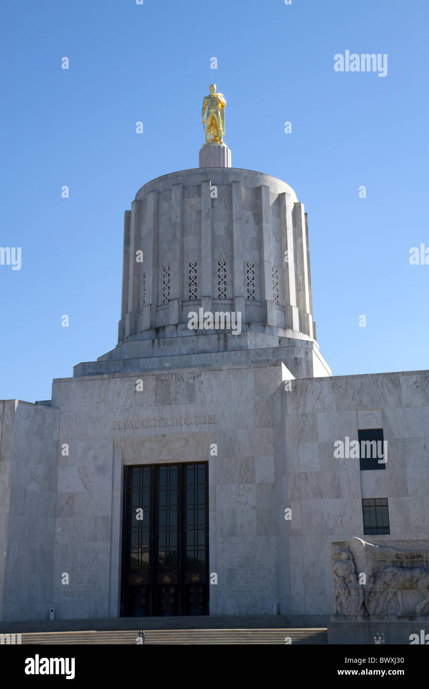 La Oregon State Capitol Building si trova in Salem, Oregon, Stati Uniti d'America. Foto Stock
