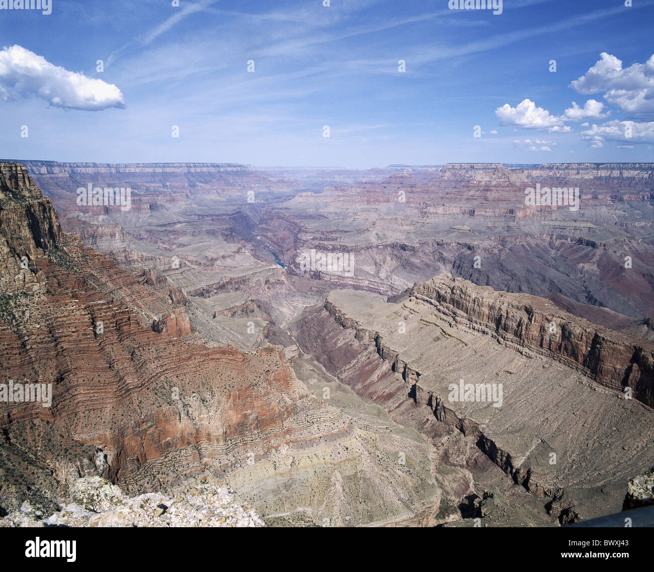 Arizona cliff gulches Grand Canyon panoramica USA America Nord America Foto Stock
