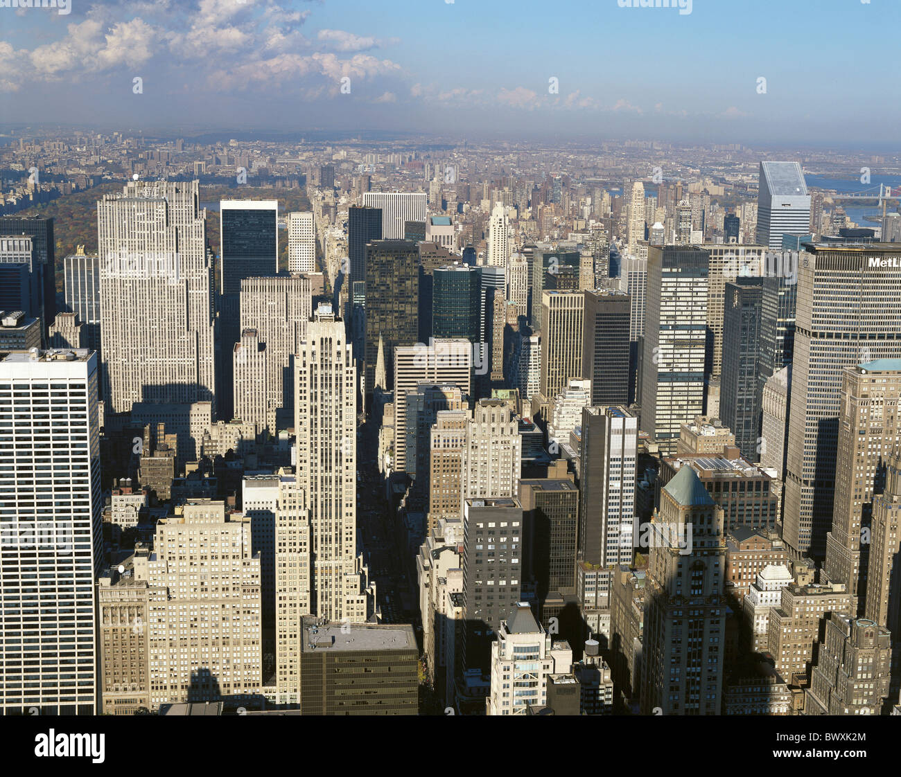 New York città panoramica city Manhattan STATI UNITI America Nord America Foto Stock