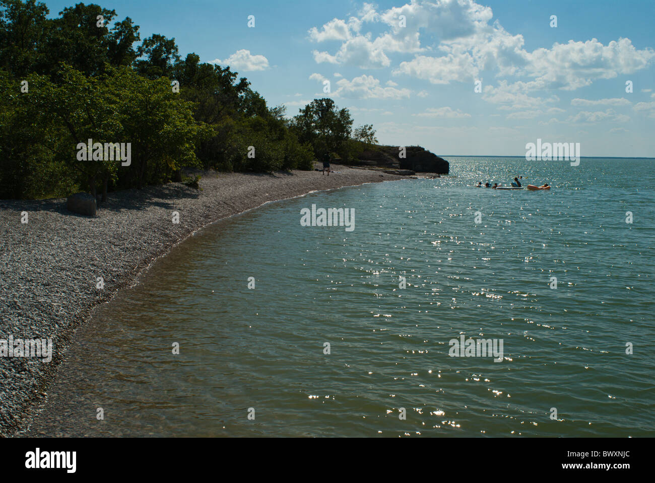 Roccia ripida Manitoba Canada Foto Stock