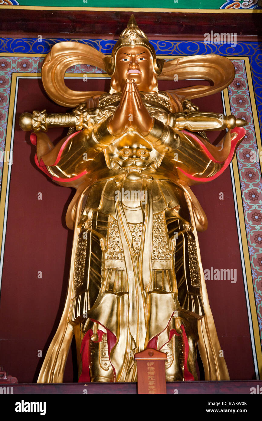 Statua del Buddha, Chongsheng tempio, Dali, nella provincia dello Yunnan in Cina Foto Stock