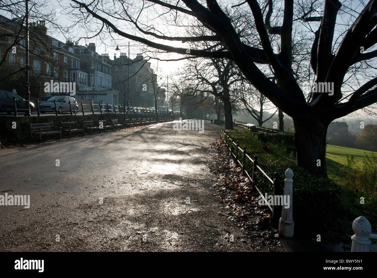 Giardini a terrazza a Richmond Hill, Londra Foto Stock