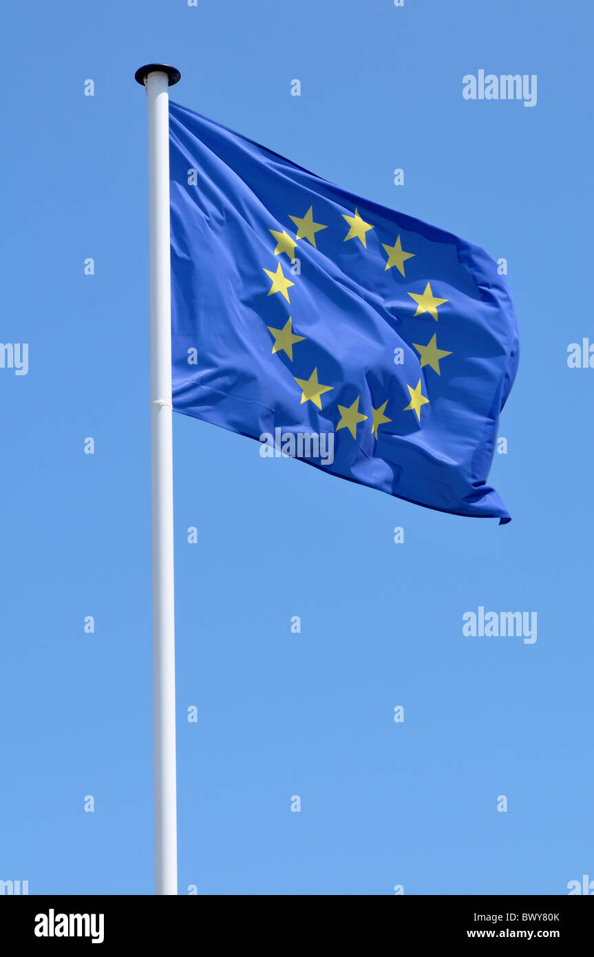 Bandiera d'Europa Foto Stock