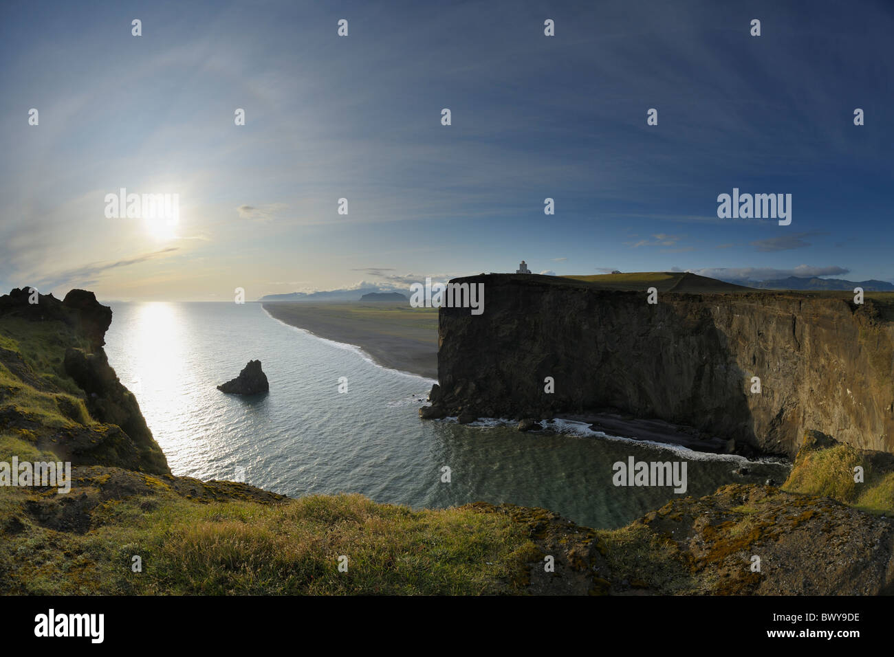Cape Dyrholaey, Myrdalur, Sud Islanda Islanda Foto Stock