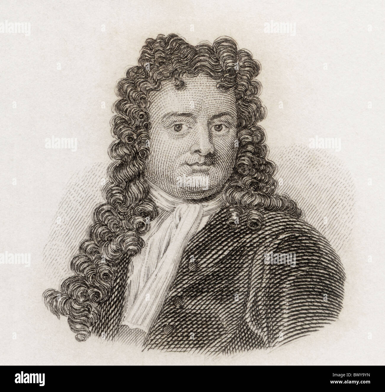 Sir Richard Steele, 1672 a 1729. Lo scrittore irlandese e politico. Foto Stock