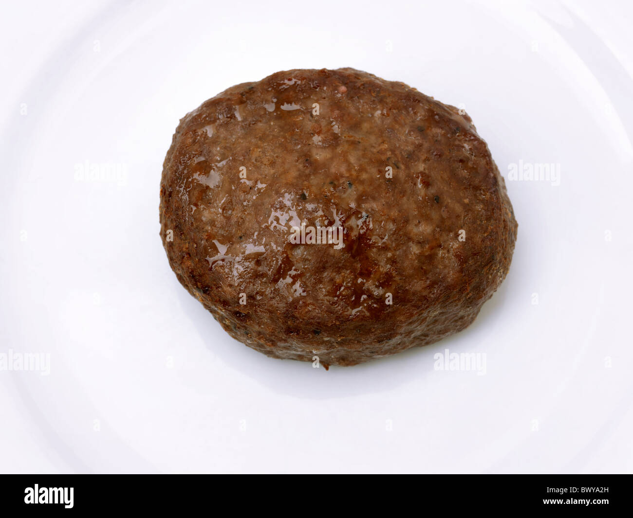 Cuocere Hamburger di manzo Foto Stock